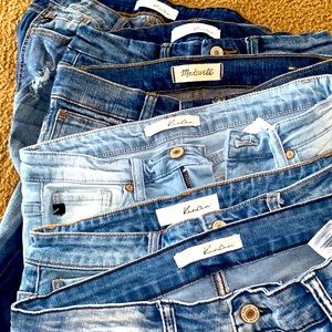 Kancan lot of jeans included 6 pair one pair of madewell jeans same quality